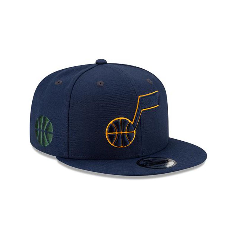 NBA Utah Jazz Statement Edition 9Fifty Snapback (HBO4293) - Blue New Era Caps